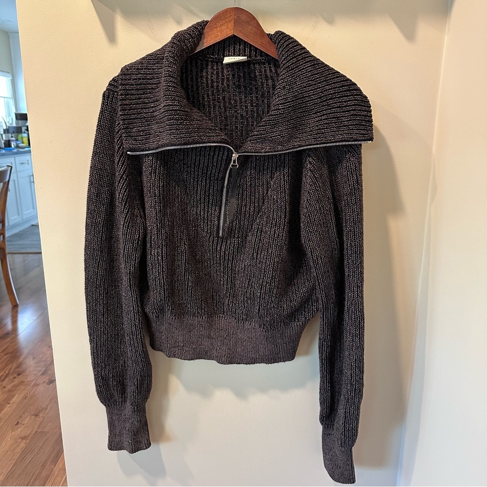 *LIKE NEW* - VARLEY Mentone Sweater (Speckled Black/Brown) - Small - Picture 3 of 7